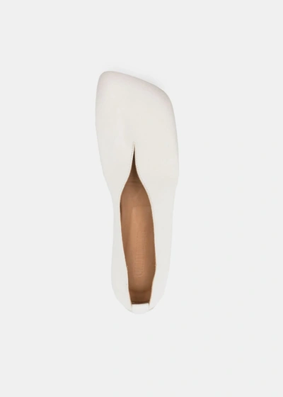 Shop Uma Wang White Stone Ballet Shoe In Off White