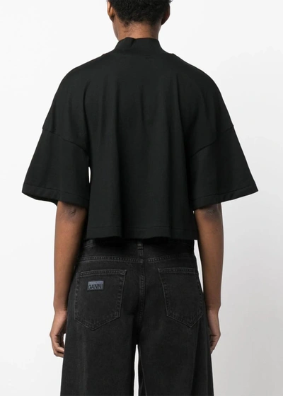 Shop Undercover Black Cut-out Cropped T-shirt