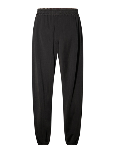 Shop Jil Sander Black Cotton Pants In Negro