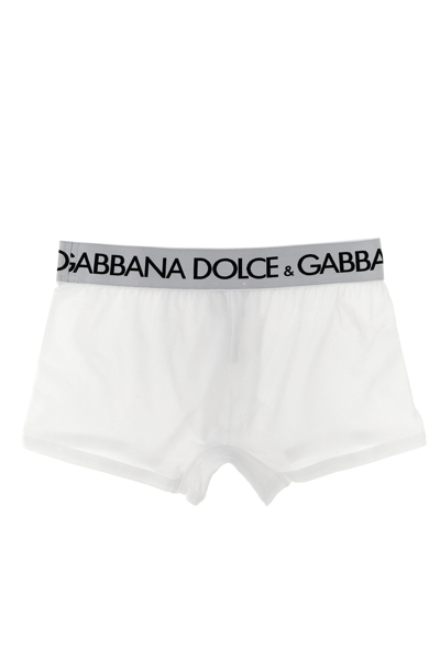 Shop Dolce & Gabbana Men 2-pack Logo Boxer Boxer In White