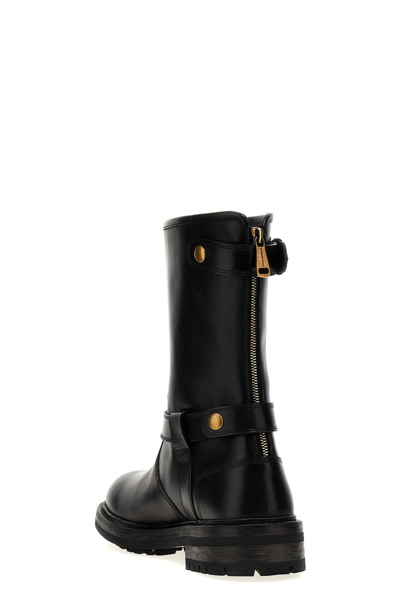 Shop Dolce & Gabbana Men Leather Boots In Black