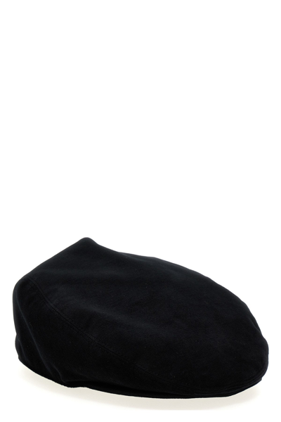 Shop Dolce & Gabbana Men Velvet Cap In Black