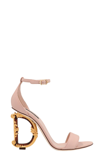 Shop Dolce & Gabbana Women 'devotion' Sandals In Pink