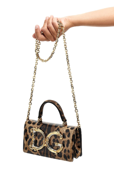 Shop Dolce & Gabbana Women 'leopardo' Crossbody Bag In Multicolor