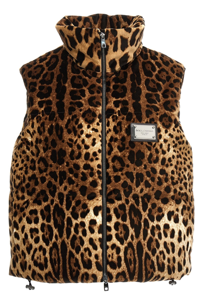 Shop Dolce & Gabbana Women Animalier Vest In Multicolor