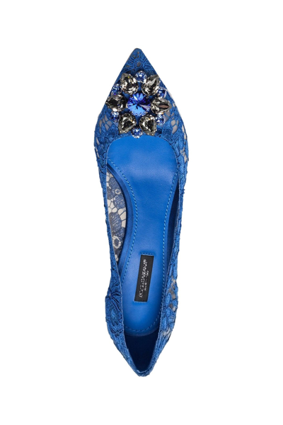 Shop Dolce & Gabbana Women Bellucci Pumps In Blue