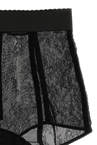 Shop Dolce & Gabbana Women Lace Culottes In Black