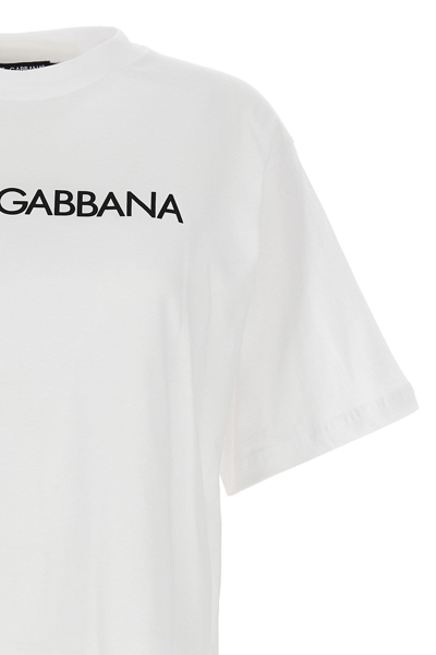 Shop Dolce & Gabbana Women Logo T-shirt In White