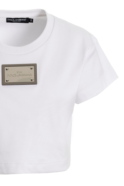 Shop Dolce & Gabbana Women T-shirt 'kim Dolce&gabbana' In White
