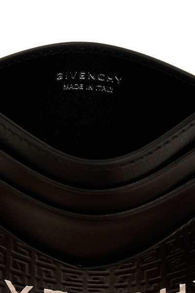 Shop Givenchy Men '4g' Card Holder In Black