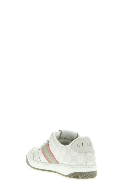 Shop Gucci Women 'screener' Sneakers In White