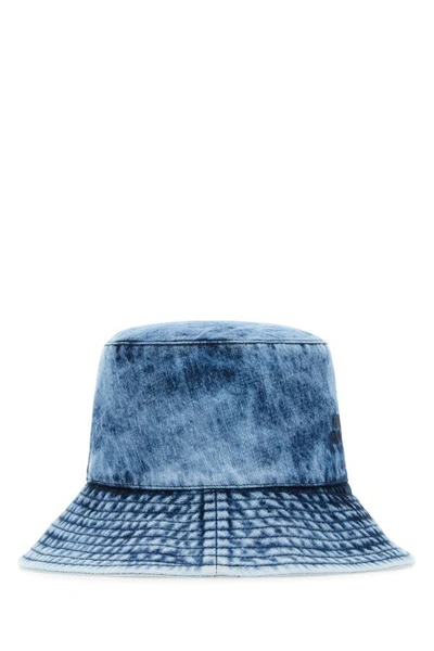 Shop Isabel Marant Woman Denim Giorgia Bucket Hat In Blue