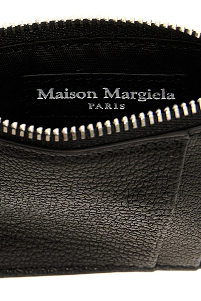 Shop Maison Margiela Men 'four Stitches' Card Holder In Black