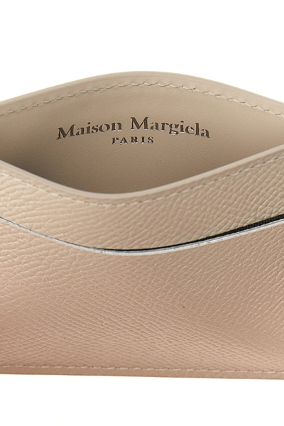 Shop Maison Margiela Men 'stitching' Card Holder In Gray
