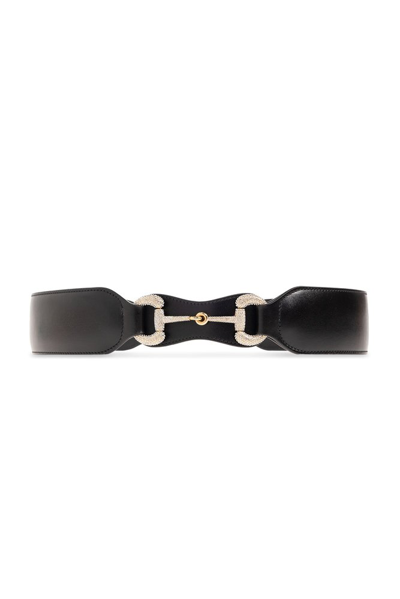 Shop Gucci 1995 Horsebit Wide Belt In Black