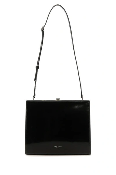Shop Saint Laurent Woman Black Leather Le Anne-marie Shoulder Bag