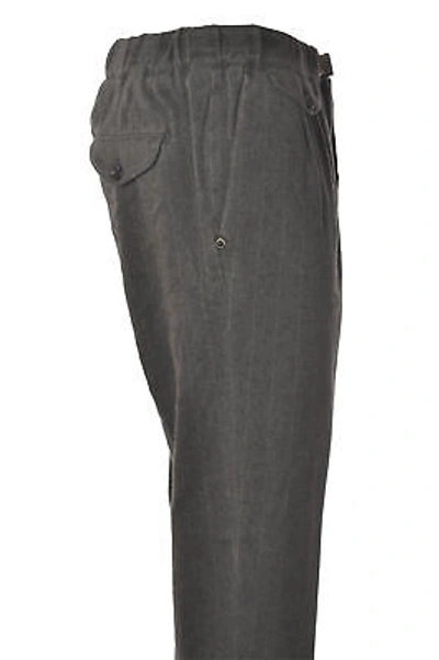 Pre-owned White Sand Man Straight Leg Trousers Grigio 13984