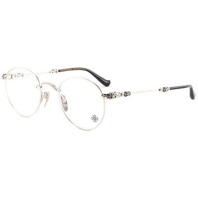 Pre-owned Chrome Hearts Chrome Heats Bubba - A Ss/gp-p Shiny Silver/ Gold Plated Glasses Frame