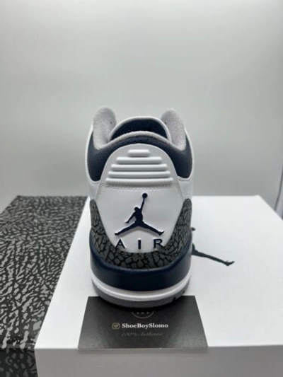 Pre-owned Jordan Brand Air  3 Retro Midnight Navy Ct8532-140 Fast Shipping In Blue