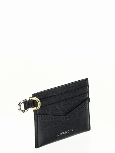 Shop Givenchy Leather Card Case In Black