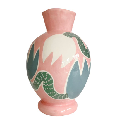 Shop Laetitia Rouget Tulip Vase (28cm) In Pink