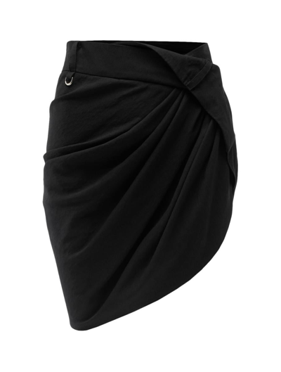 Shop Jacquemus Mini Skirts In Black