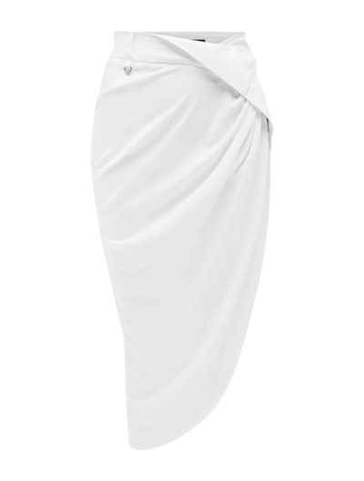Shop Jacquemus Midi Skirts In White