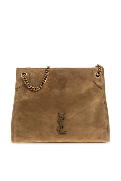 Shop Saint Laurent Niki Medium Shoulder Bag In Brown