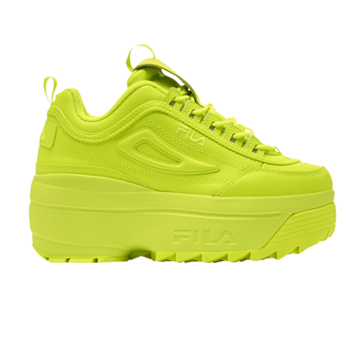 Pre-owned Fila Wmns Disruptor 2 Wedge 'safety Yellow'