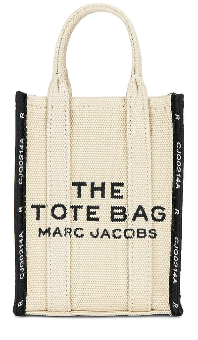 Shop Marc Jacobs The Jacquard Crossbody Tote Bag In 暖沙色