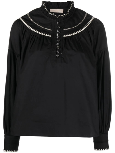 Shop Ulla Johnson Lennie Shirt In Black  