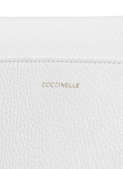 Shop Coccinelle Binxie Medium Shoulder Bag In White