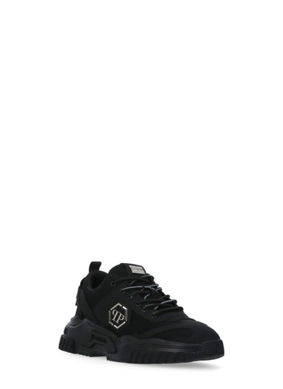 Shop Philipp Plein Black Lace-up Sneakers