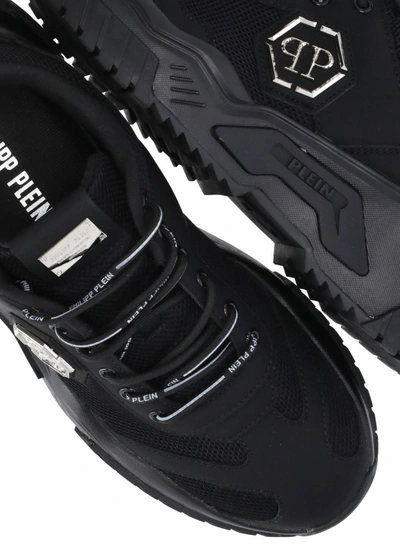 Shop Philipp Plein Black Lace-up Sneakers