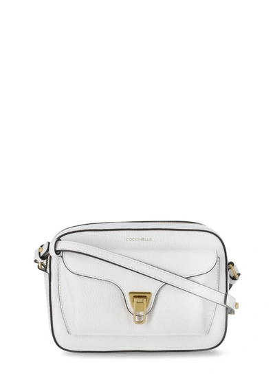 Shop Coccinelle Beat Soft Small Shoulder Bag In White
