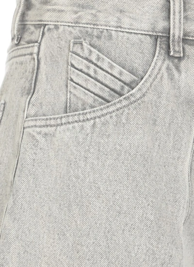 Shop Attico Cotton Jeans In Grey