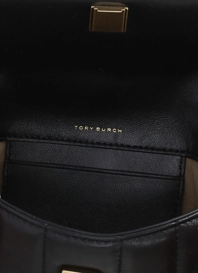 Shop Tory Burch Kira Mini Shoulder Bag In Black