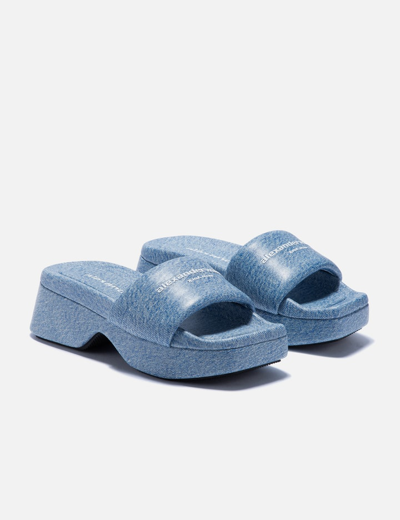 Shop Alexander Wang Float Slide In Blue