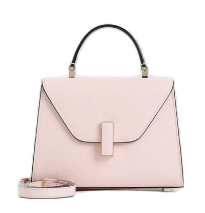 Shop Valextra Iside Foldover Micro Tote Bag In Pink