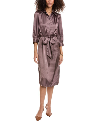 Shop Luxe Always Midi Dress In Brown