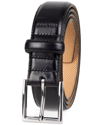 Cole Haan Men's Gramercy Leather Dress Belt In Black