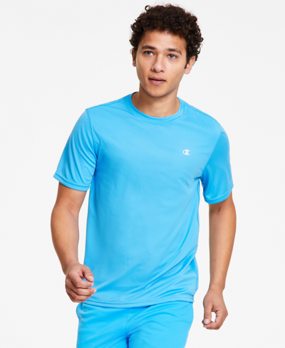Shop Champion Men's Double Dry T-shirt In Blue Meridian