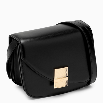 Shop Ferragamo Fiamma S Shoulder Bag Black