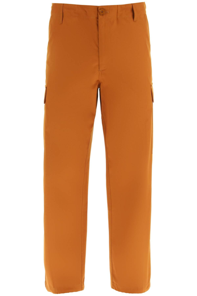 Shop Kenzo Cargo Pants Featuring 'boke Flower' Button