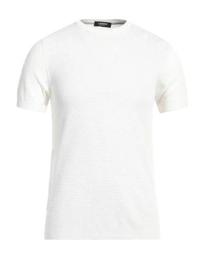 Shop +39 Masq Man Sweater White Size S Cotton