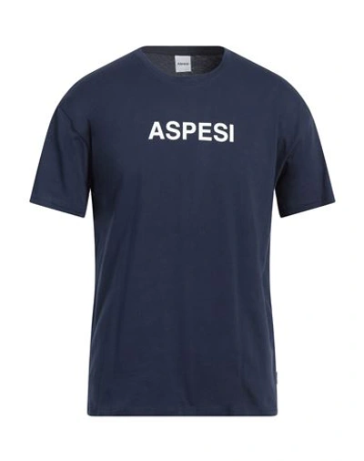Shop Aspesi Man T-shirt Light Blue Size Xxl Cotton