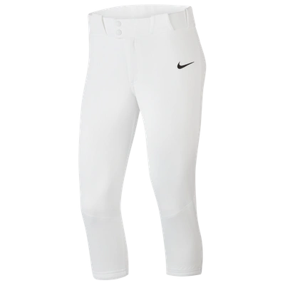 Shop Nike Womens  Vapor Select Softball Pants In White/black