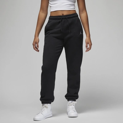 Shop Jordan Womens  Brooklyn Fleece Pants In Black/white