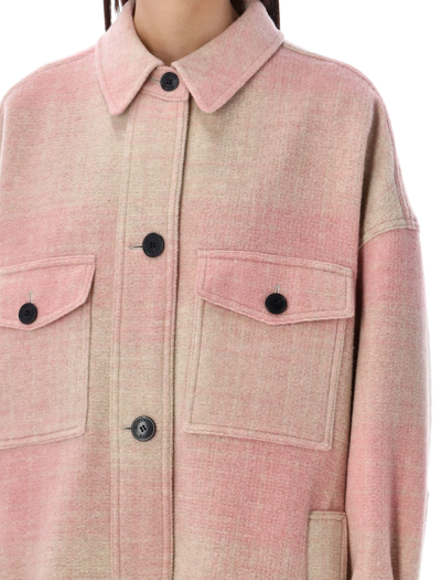 Shop Marant Etoile Fontizi Coat In Light Pink