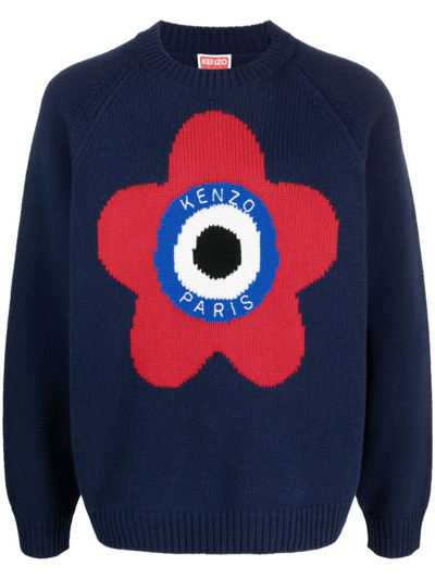 Shop Kenzo Sweaters In Bleu Nuit